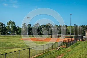 Empty baseball field Coronavirus