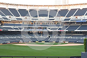 Empty baseball stadium