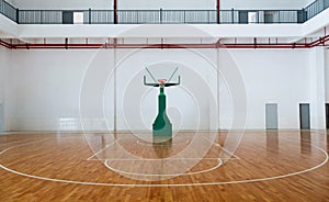 Empty basketball court photo