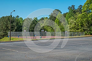 Empty basketball courts Coronavirus