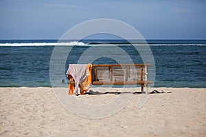 Empty beach in Aceh photo