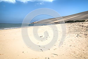 Empty beach on the Bazaruto Island