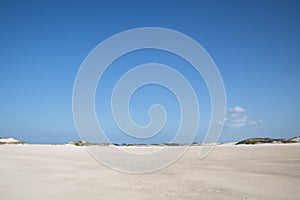 Empty beach on the Bazaruto Island