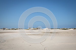 Empty beach on the Bazaruto Island