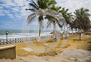 Empty beach cafe