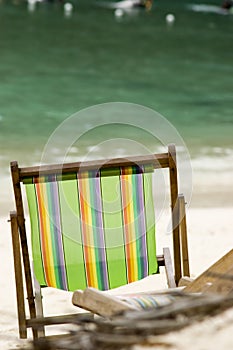 Empty Beach Chair