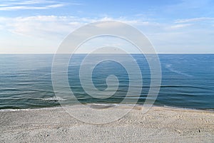 Empty Beach in the Early Morning