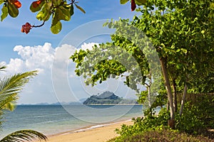 Empty beach on the island of Koh Libong, Thailand