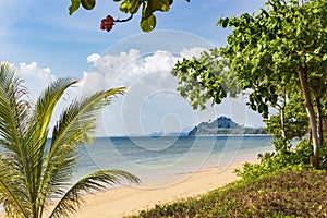 Empty beach on the island of Koh Libong, Thailand