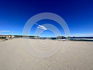 Empty beach of L`Estartit