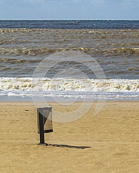 Empty Pocitos Beach, Montevideo, Uruguay photo