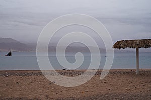 Empty beach near the Red sea