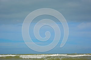 Empty beach at the northsea