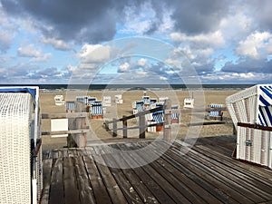 Empty beach St. Peter-Ording