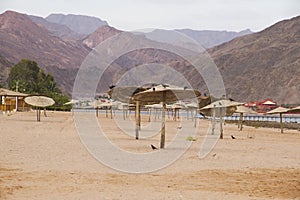 Empty beach in Taba, Egypt