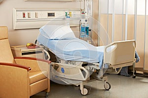 Empty Bed On Hospital Ward