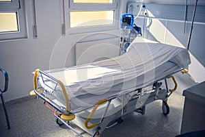 Empty Bed On Hospital Ward