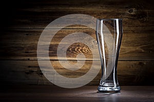 Empty beer glass