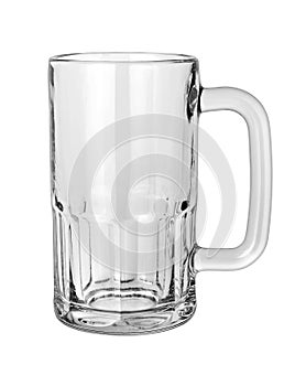 Empty Beer Mug with clipping path