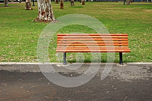 Empty bench photo