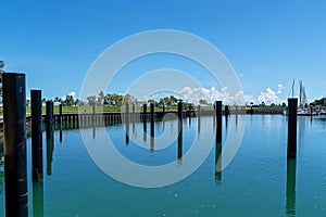 Empty Berths At A Marina photo