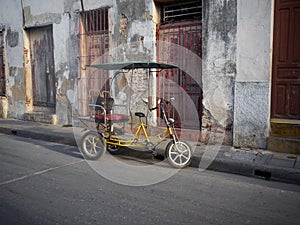 Empty Bicitaxi Camaguey Cuba