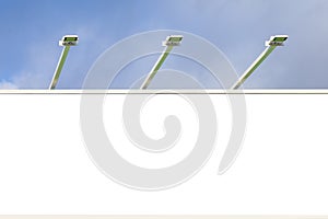 Empty big advertisement billboard