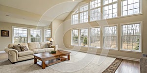 Empty big living room