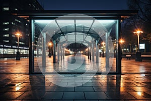 Empty billboard for advertising in the urban environment.