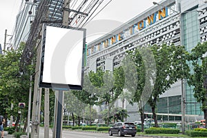 Empty billboards on the streets of Thailand Blank billboard