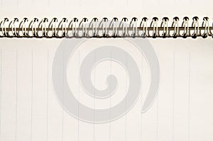 Empty blank ring, spiral notepad,can be used as background