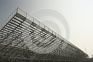 Empty bleachers in toronto