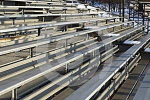 Empty bleachers