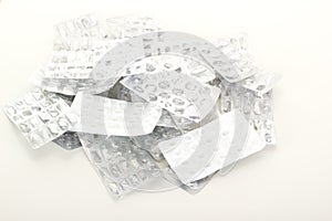 Empty blister packs