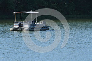 Empty Boat On Lake