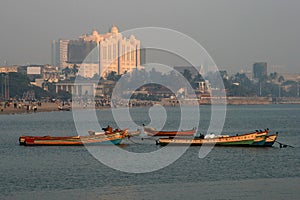 Empty Boats on Chowpatty photo