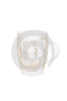 Empty Bock Beer Mug With Foam photo