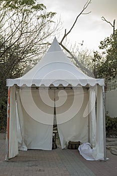 Empty booth at an exhibition