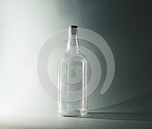Empty bottle to be reused to contain water or wine photo