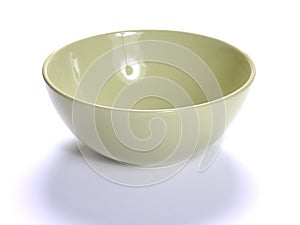 Empty bowl over white