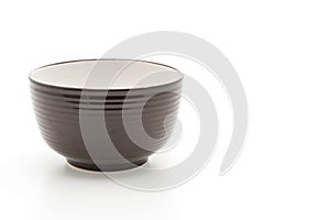 empty bowl on white