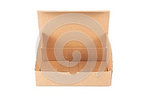 Empty box carton box open parcel