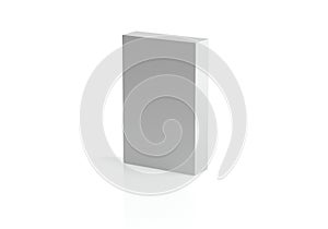 Empty box isolated in white