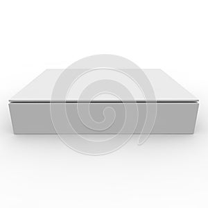 Empty box on a white background