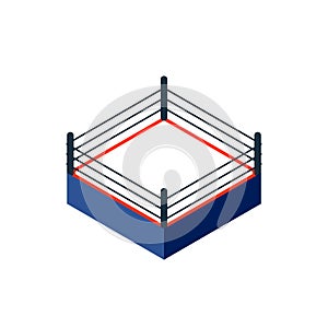 Empty boxing ring icon