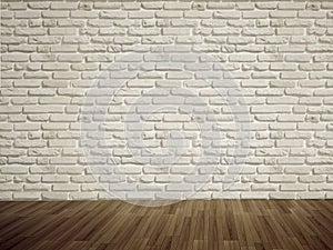 Empty bricks wall