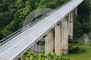 Empty bridge, view from above