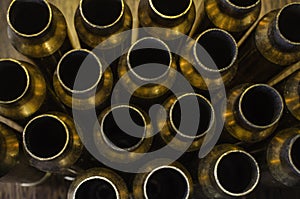 Empty Bullet Casings Background