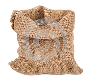 Empty burlap sack