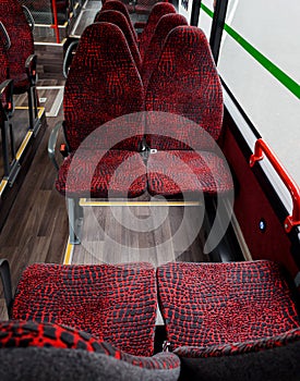 empty bus interior